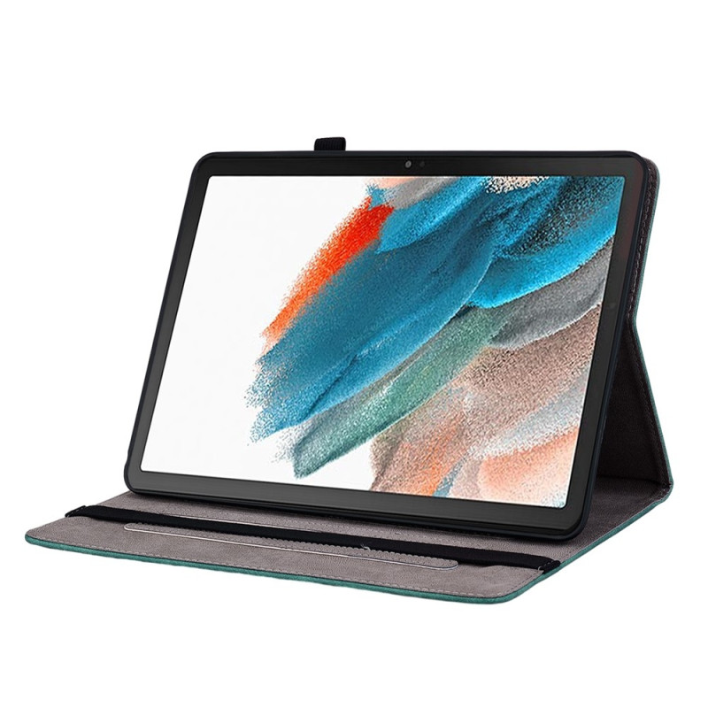 För Samsung Galaxy Tab A11+ Fodral Skydd Med Rosblomsprägling -