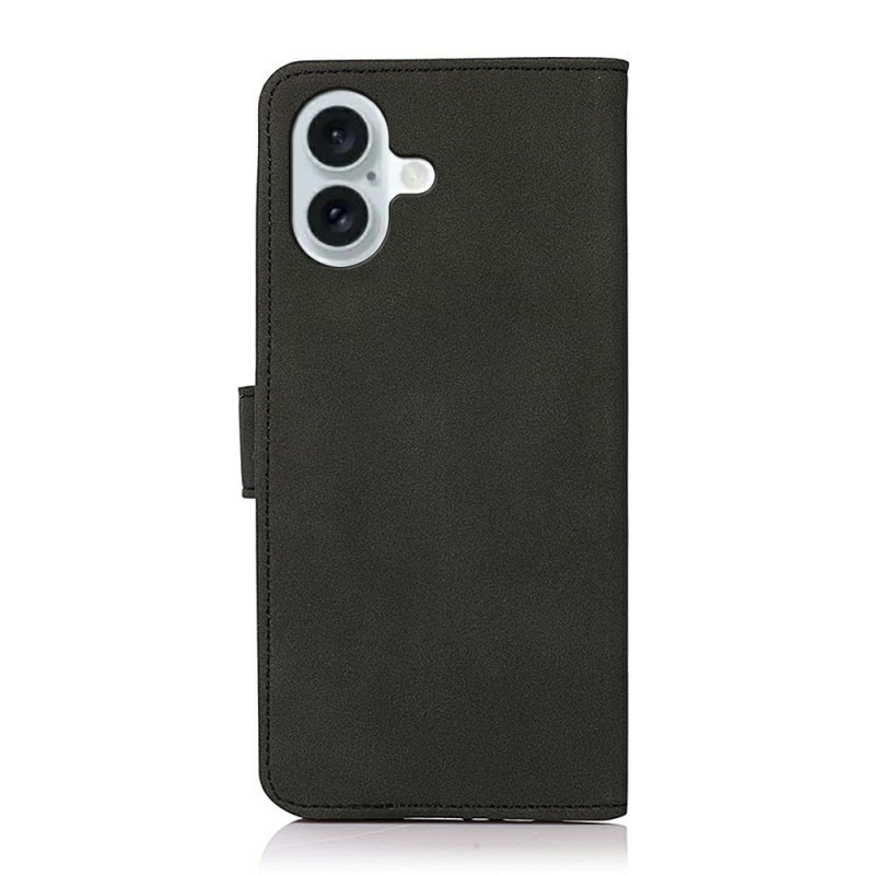 KHAZNEH For iPhone 17 Wallet Case PU Leather with Stand - Black