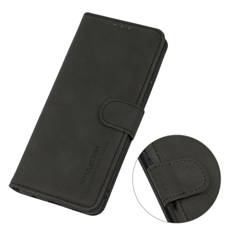 KHAZNEH For iPhone 17 Wallet Case PU Leather with Stand - Black