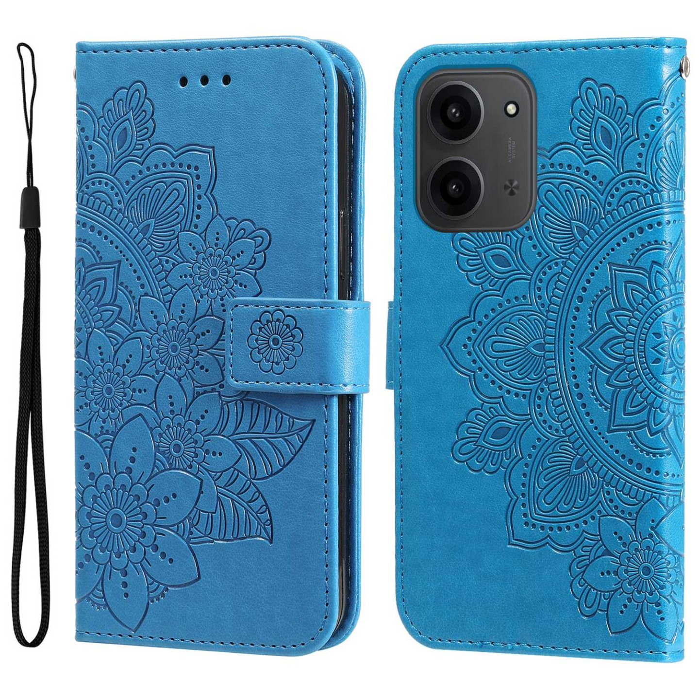 Xiaomi Redmi 15C Jalustakotelo Mandala Lompakkokotelo
