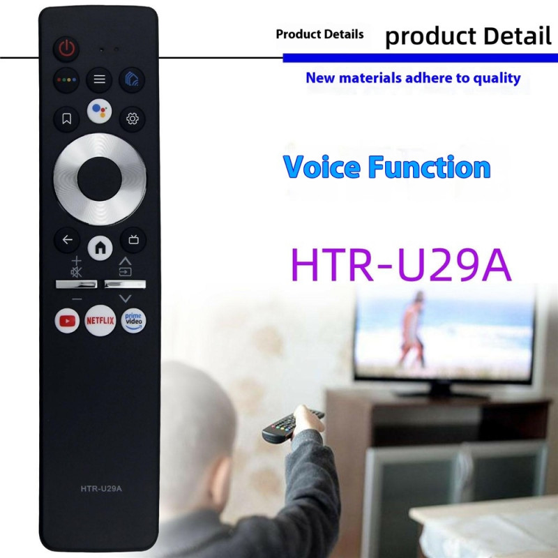 Fjernkontroll utskiftning HTR-U29A for Haier TV stemmestyrt