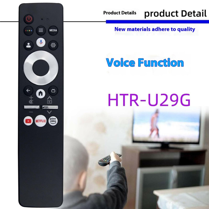 Fjernkontroll utskiftning HTR-U29G for Haier TV stemmestyrt