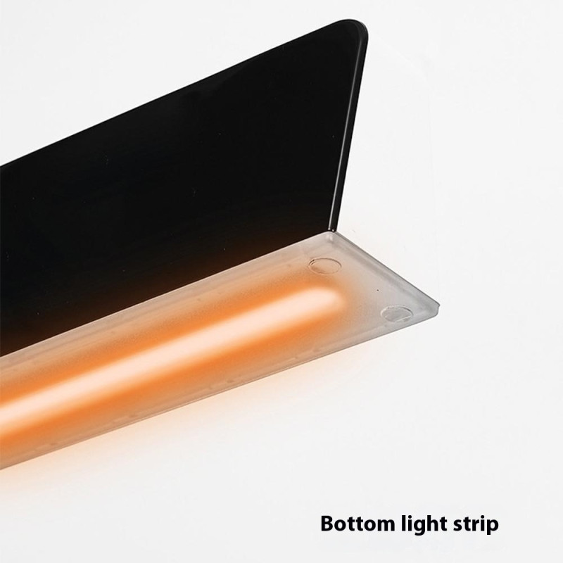 LED-ur Digitalt vækkeur Stort display Dato Temperatur vækkeur - Sort / Pink Lys