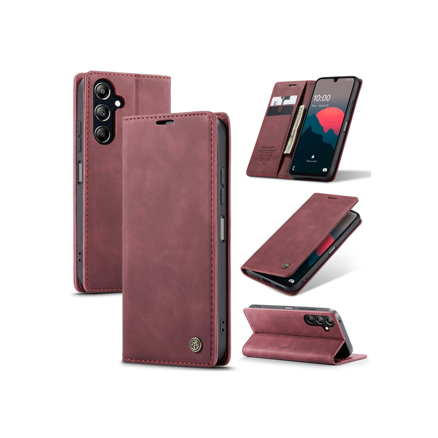 CASEME Retro Lompakkokotelo Samsung Galaxy A26