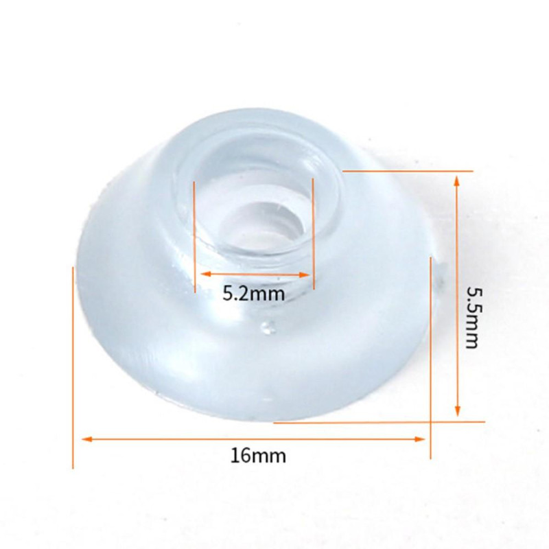 10Pcs 16x5.5mm Table Chair Anti - slip Feet Covers Soft PVC Furniture Leg Tips Floor Protectors