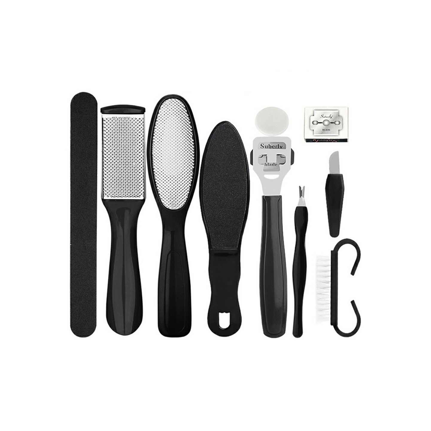 10 stk/sæt Fodpleje Pedicure Callus Dead Skin Remover Fodfil Fjernelse af hård hud