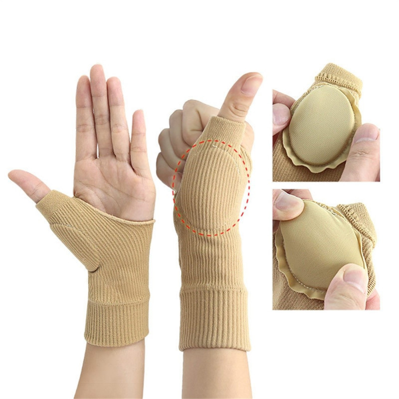 1 Pair Sports Wrist Protection Fitness Gloves Training Basketball Compression Gloves - S
