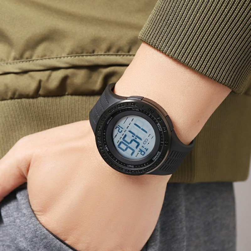Wristwatch Wristwatch Clock SKMEI Luminous Digital Electronic - Black
