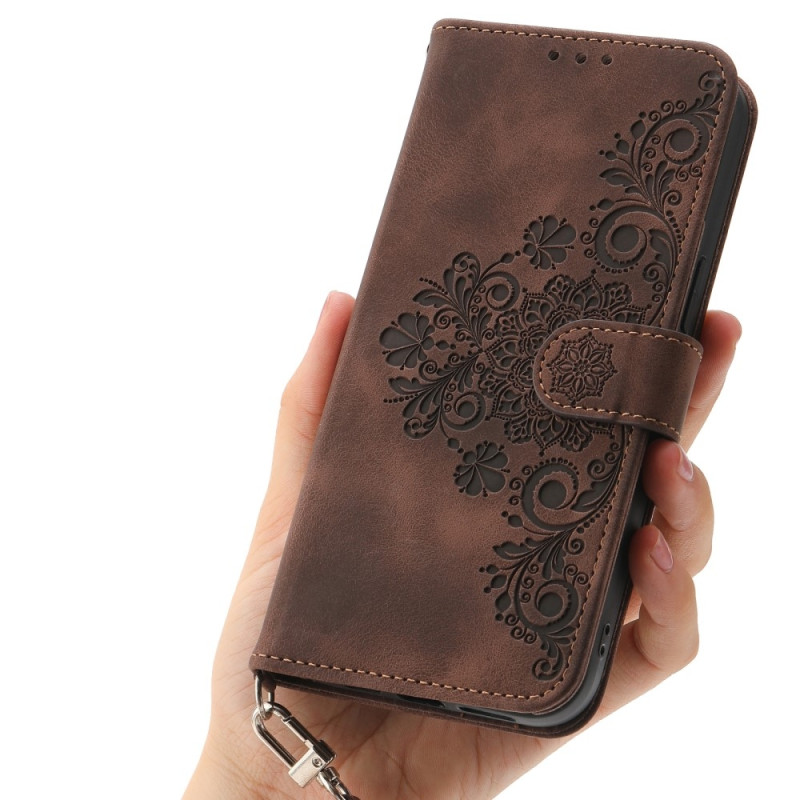 Til Samsung Galaxy A16 5G / A16 4G Cover med Blomstermønster Wallet Cover