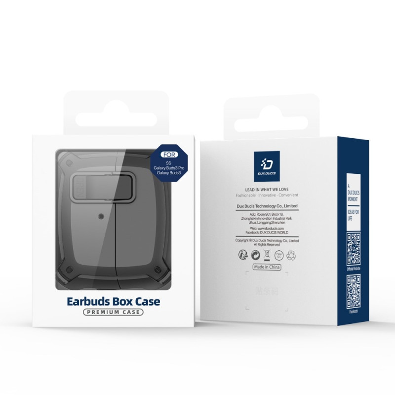 DUX DUCIS for Samsung Galaxy Buds3 Pro Buds3 Case Shell with Hook - Black