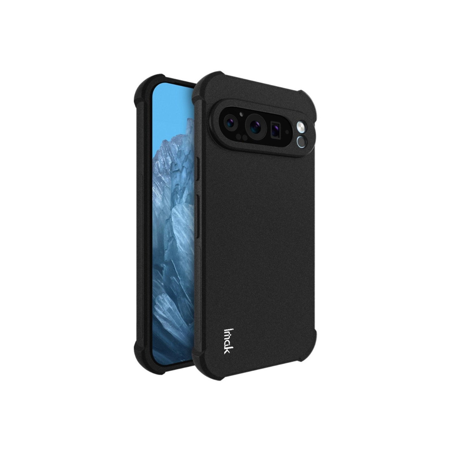 IMAK Til Google Pixel 9 Pro XL TPU Etui Stødabsorberende Telefon Cover - Sort