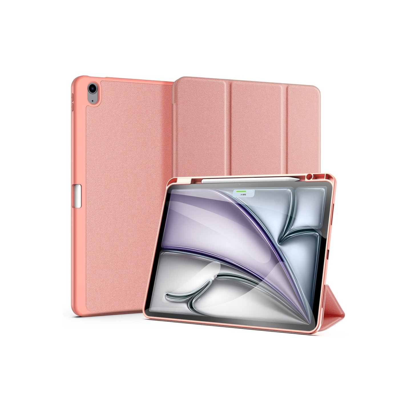 DUX DUCIS Domo iPad Air 13 (2024) Trefoldet stativ - Pink
