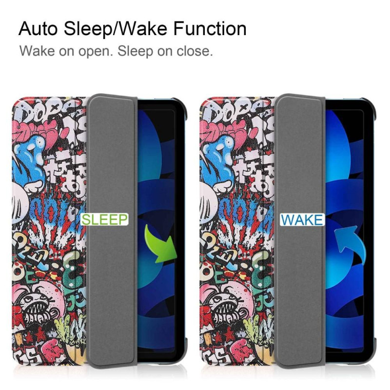 Apple iPad 10.9 2022 Trippeldeksel med smal passform - Graffiti