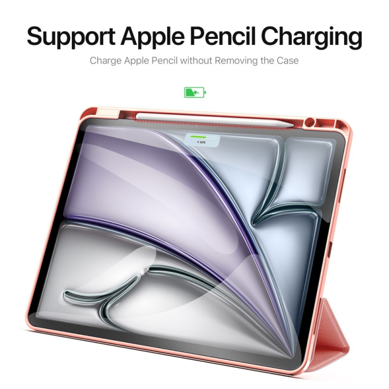 DUX DUCIS Domo iPad Air 13 (2024) Kolminkertainen jalusta - Pink