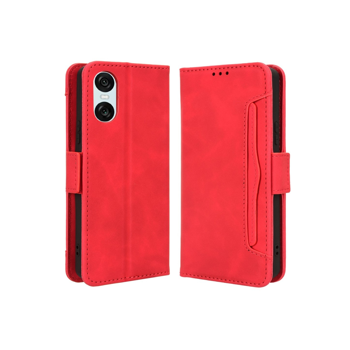 Til Sony Xperia 10 VI Lommebok - deksel - Rød