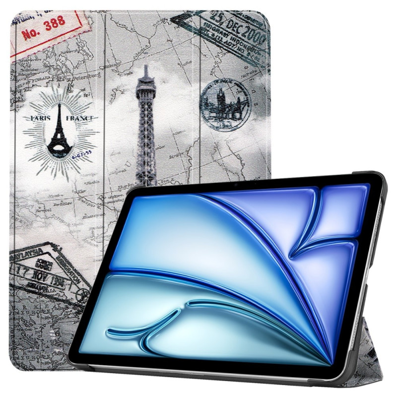 For iPad Air 11 (2024) Case Tri - fold Stand Tablet Cover - Tower