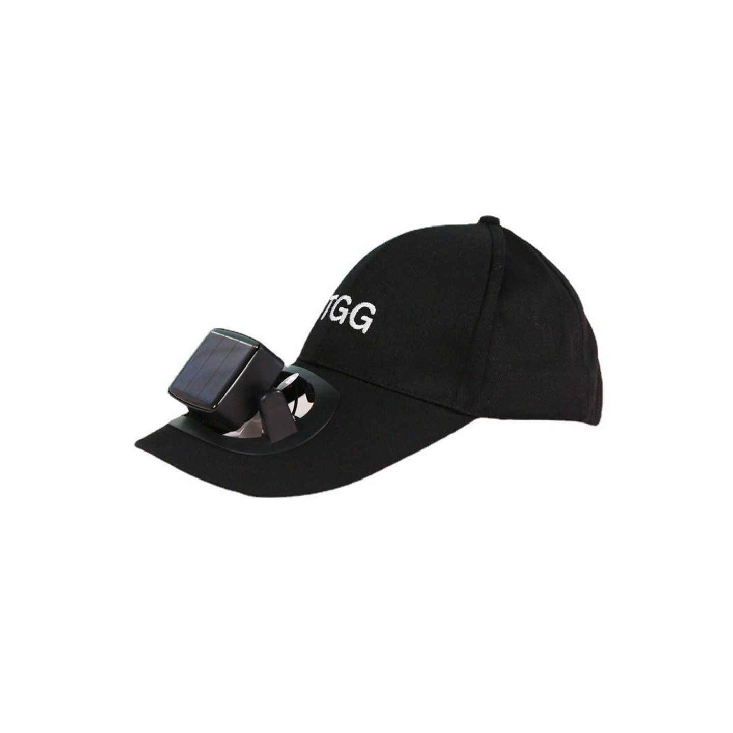 Sommer solbeskyttelseshat Sun Cap Fan baseball cap - Sort