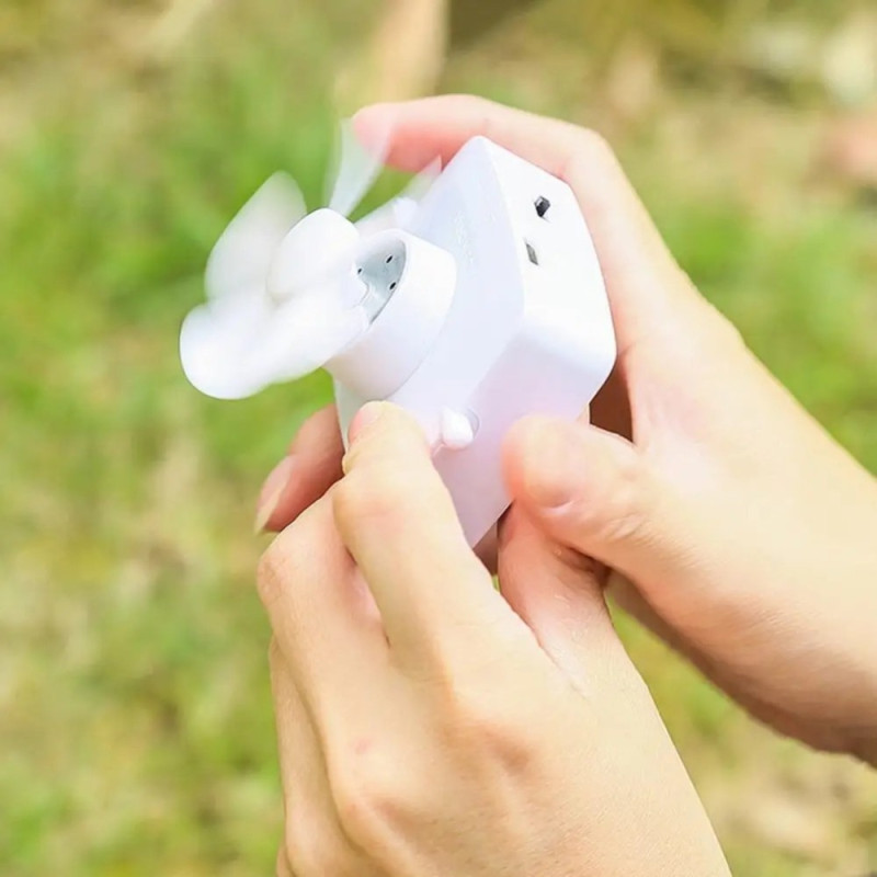 Summer Sun protection hat Fan baseball cap - Black