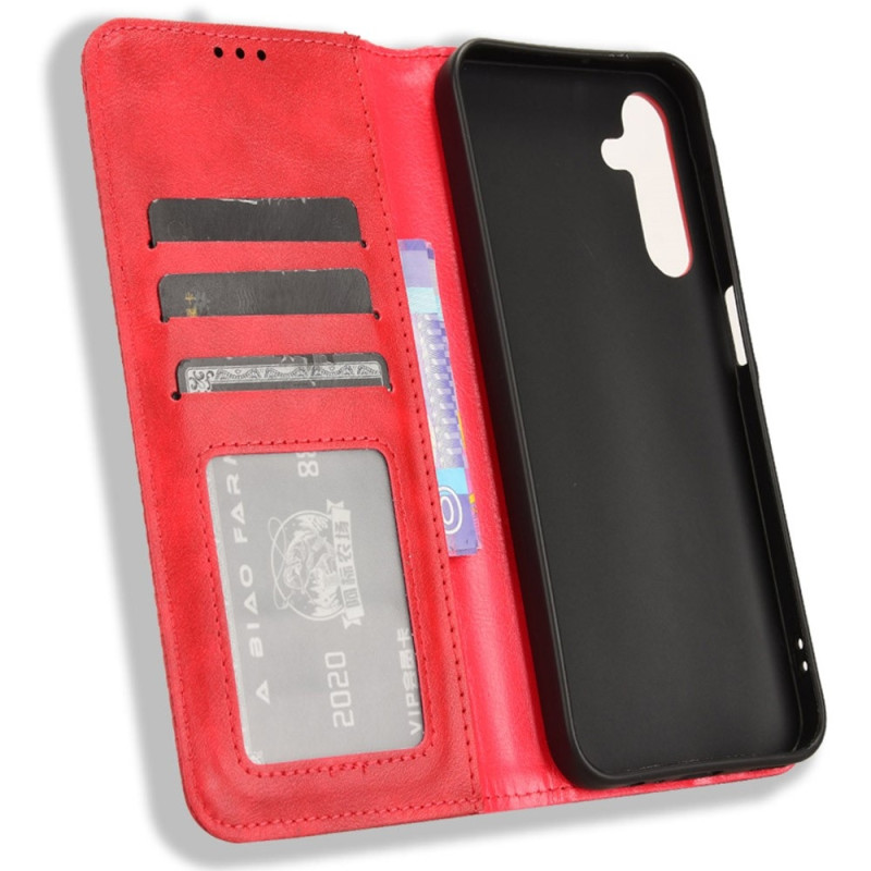 Wallet Stand Flip Phone Case for Samsung Galaxy A15 5G - Red