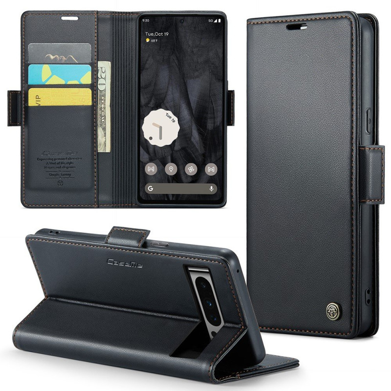 CASEME Retro Wallet Case for Pixel 8 Pro - Black
