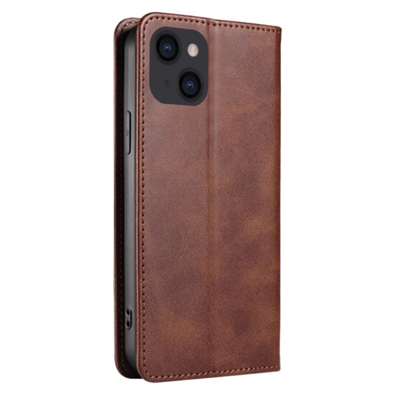 Wallet Stand Phone Case for iPhone 15 Pro Cell Cover - Coffee