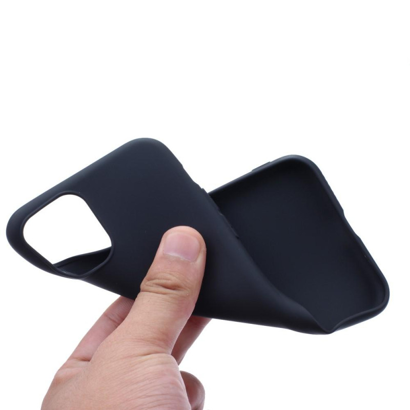 For iPhone 15 Pro Slim Fit TPU Phone Suojakuori Soft back Kansi - Musta