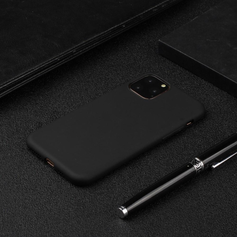 For iPhone 15 Pro Slim Fit TPU Phone Case Soft back Cover - Black