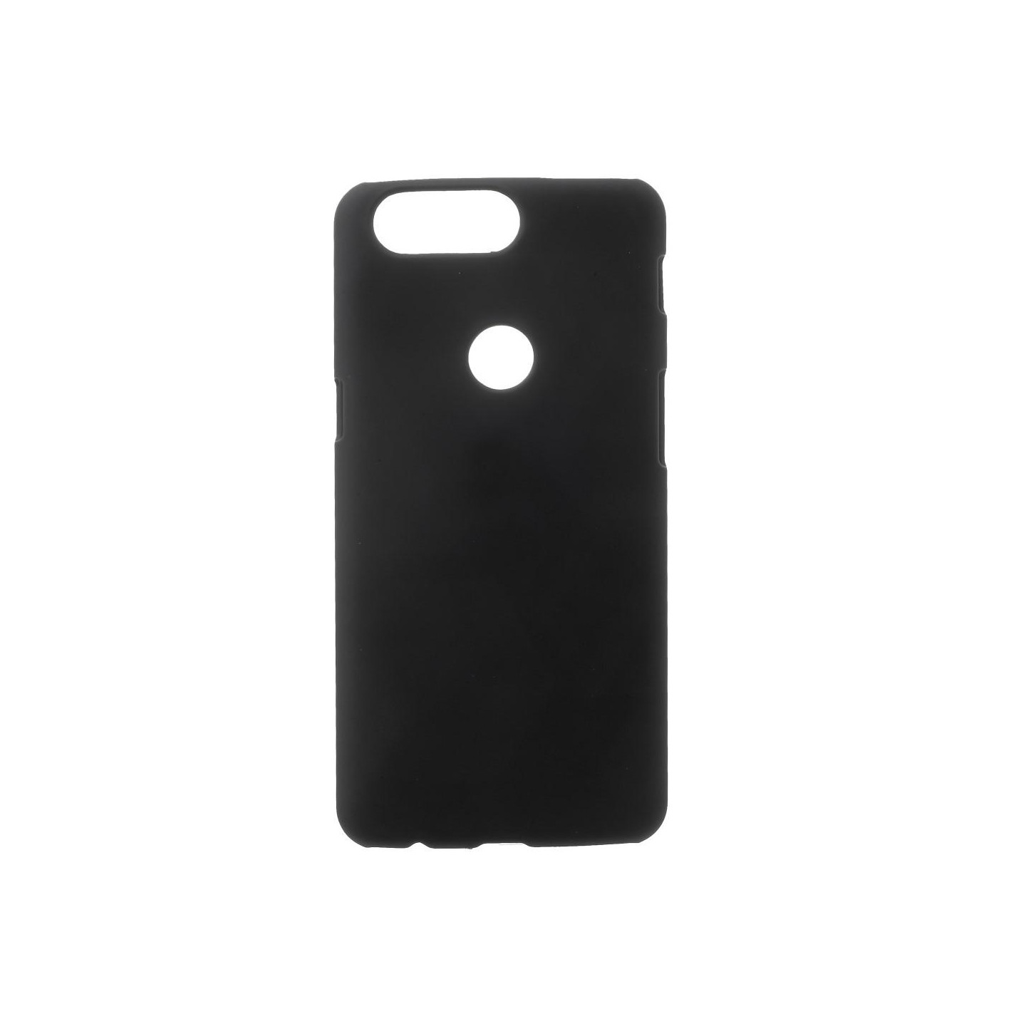 Kumipäällysteinen kova PC - matkapuhelinkotelo OnePlus 5T: lle - musta