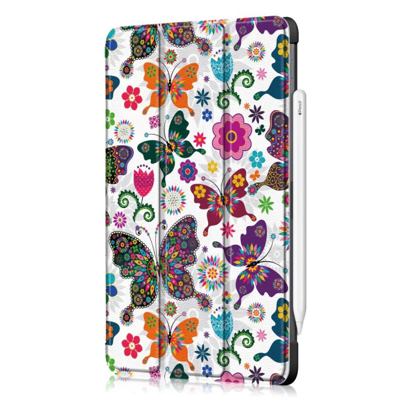 Tri - fold Case for iPad Pro 11 (2020) / (2018) - Butterflies and Flowers