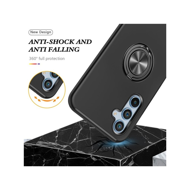 For Samsung Galaxy S26 Hybrid Case with Ring Holder and Stand - Black