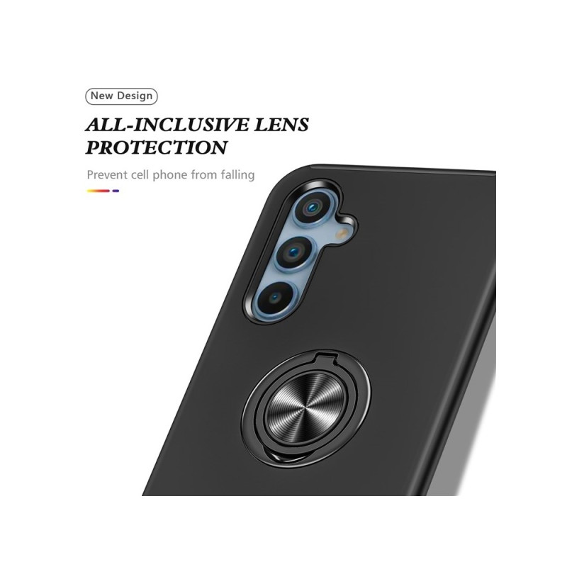 For Samsung Galaxy S26 Hybrid Case with Ring Holder and Stand - Blue