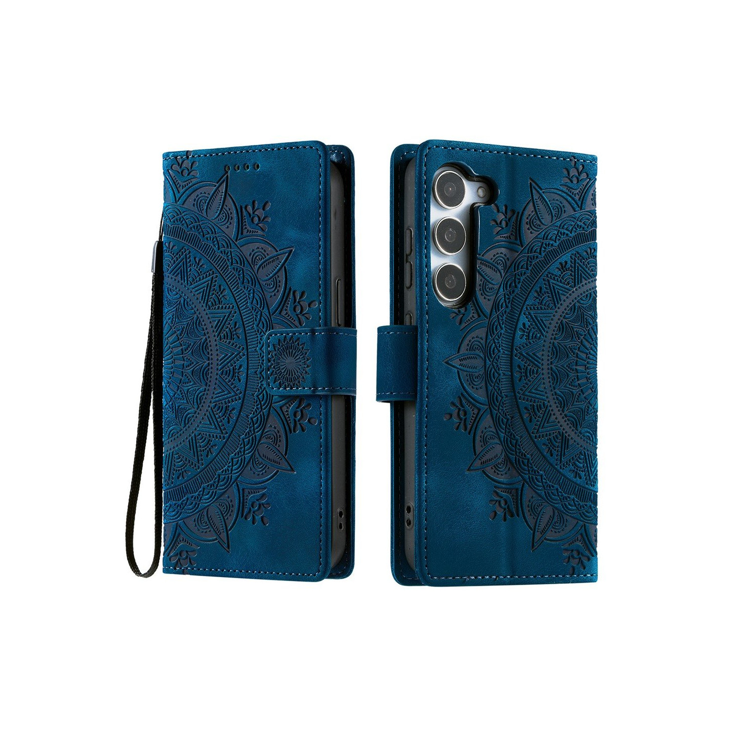 For Samsung Galaxy S26 Lommebok Deksel Shell Mandala Blomstermønster