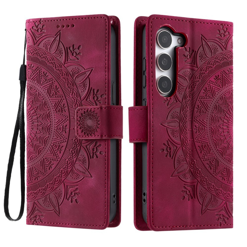 For Samsung Galaxy S26 Wallet Case Cover Shell Mandala Flower Pattern