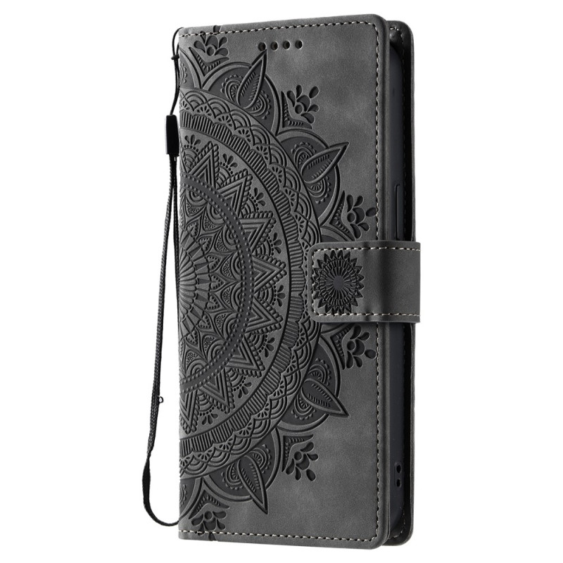 For Samsung Galaxy S26 Wallet Case Cover Shell Mandala Flower Pattern