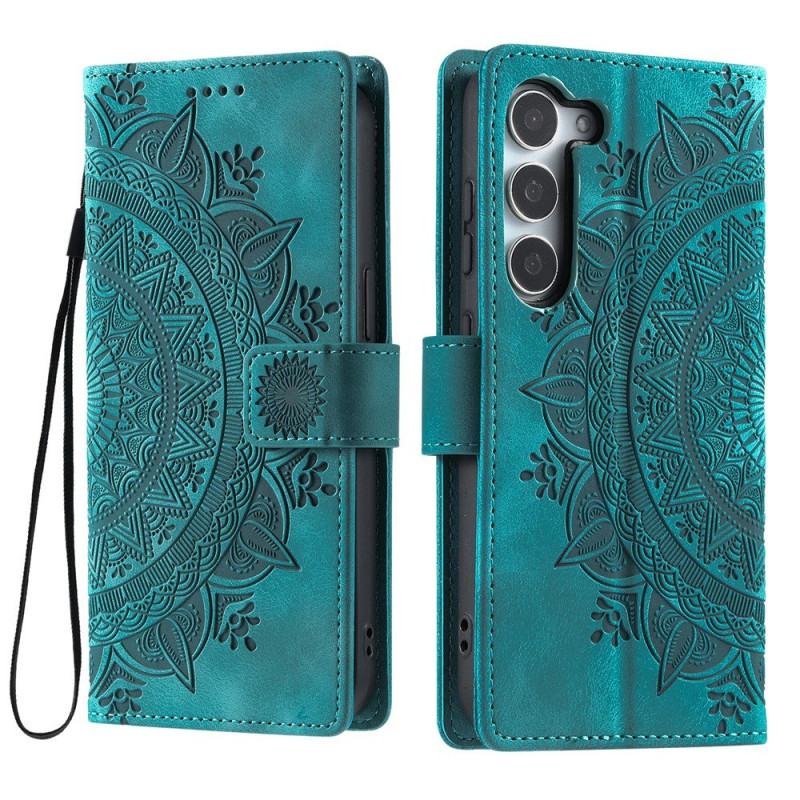For Samsung Galaxy S26 Wallet Case Cover Shell Mandala Flower Pattern