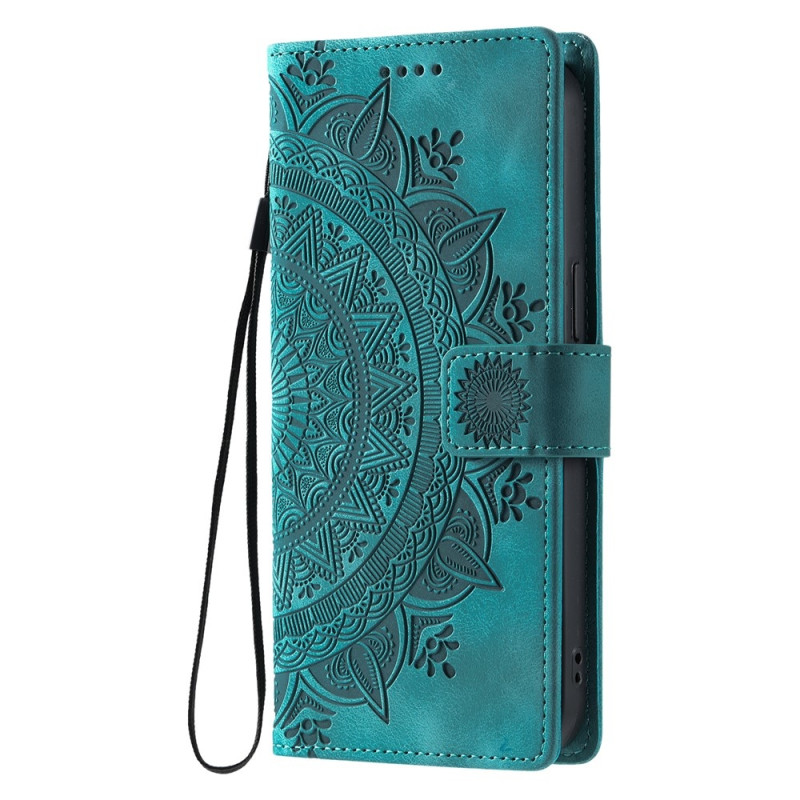 For Samsung Galaxy S26 Wallet Case Cover Shell Mandala Flower Pattern