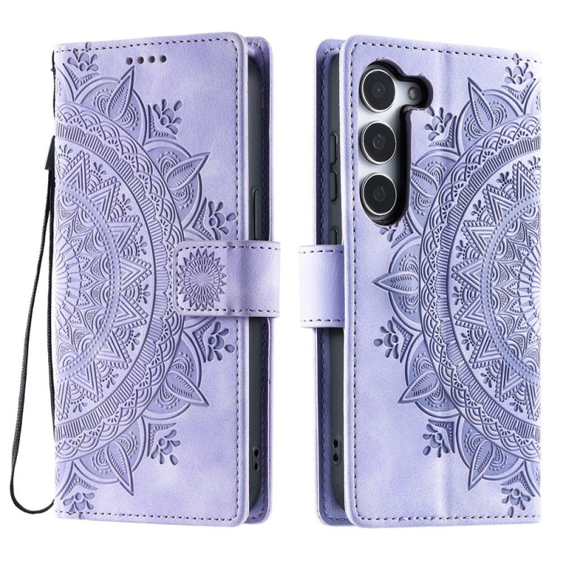 Til Samsung Galaxy S26 tegnebogscover Cover Shell Mandala Blomstermønster
