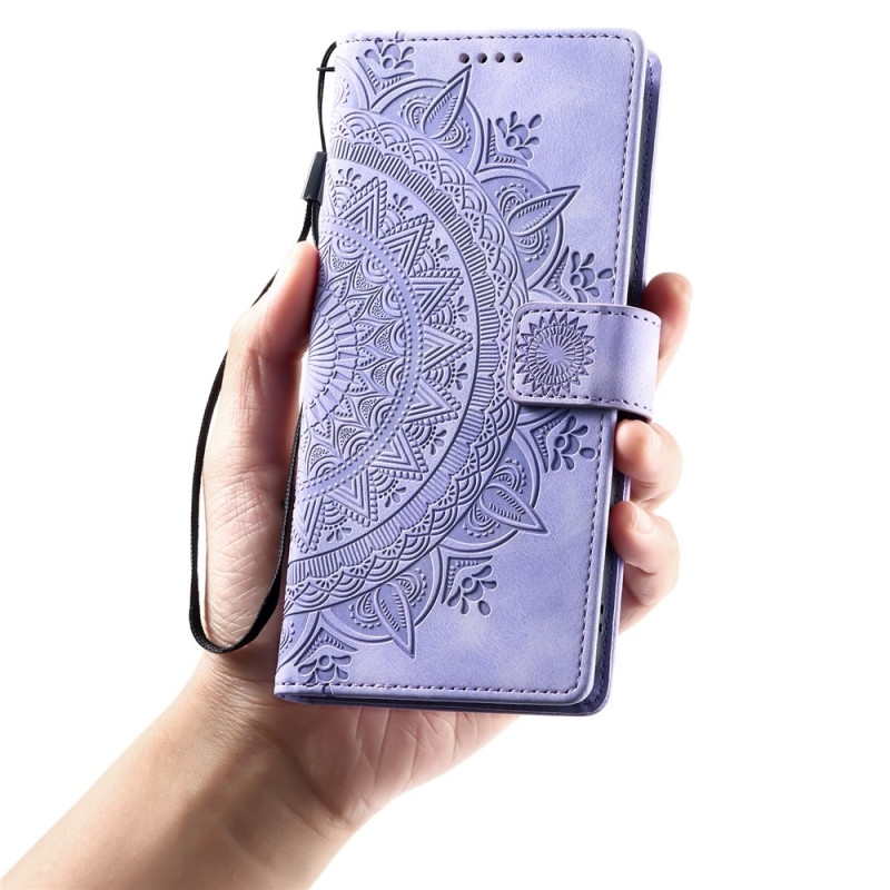 Til Samsung Galaxy S26 tegnebogscover Cover Shell Mandala Blomstermønster