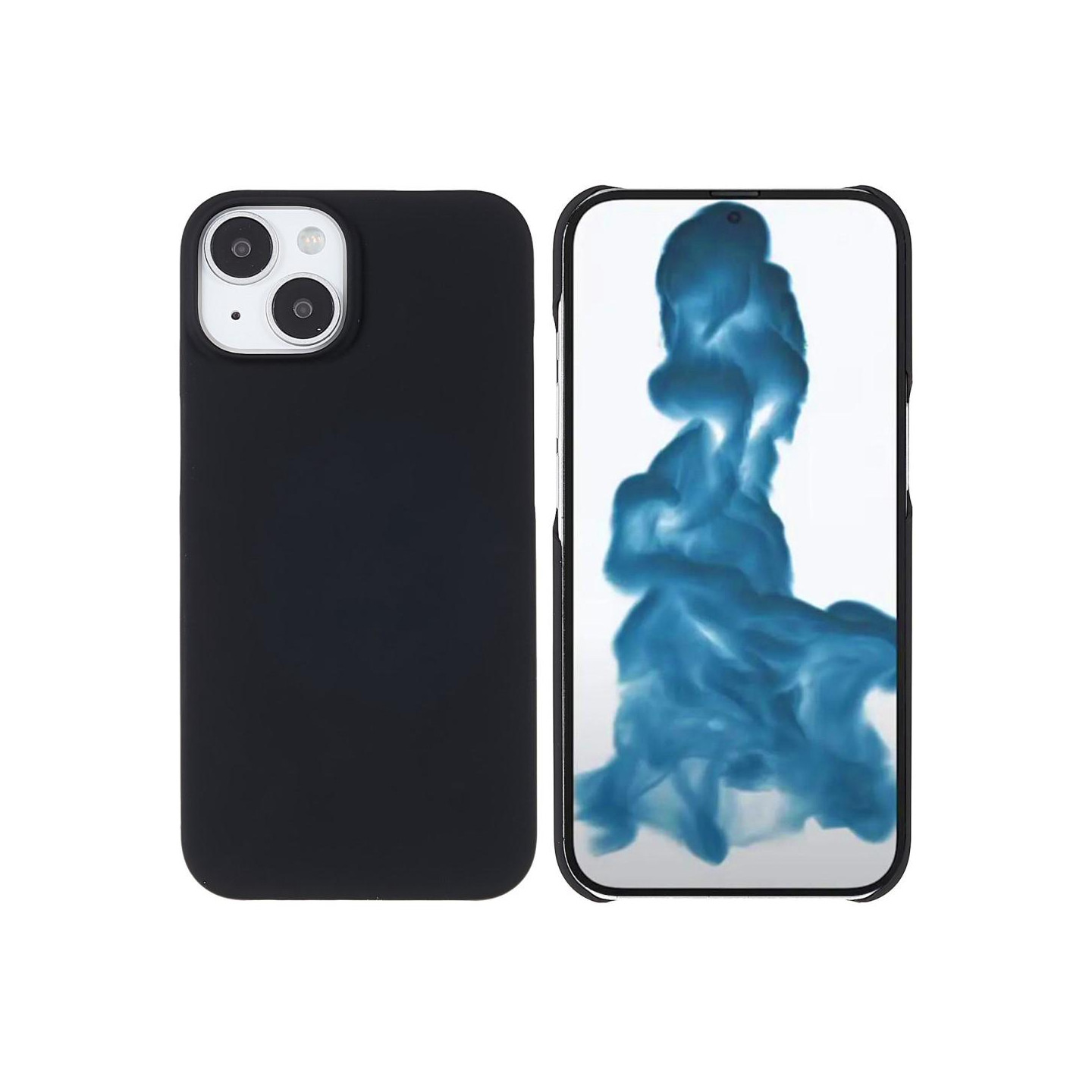 Rubberized Hard PC Case Protective Shell for iPhone 14 - Black