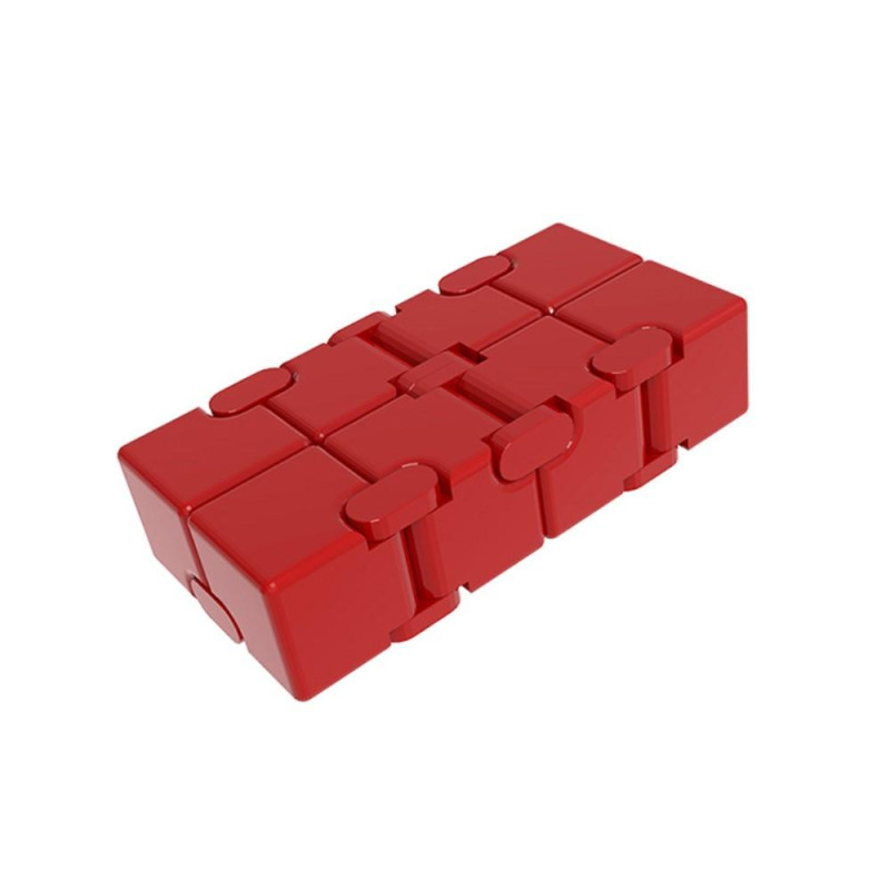 Fidget Spinner Relaxation Infinite Cube Metal Flip Cube Rød