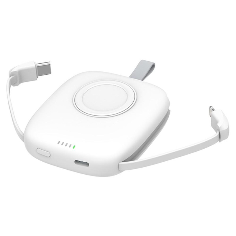 S3 Type - C / iP Cabled 5000mAh Portable Cell Phone Power Bank