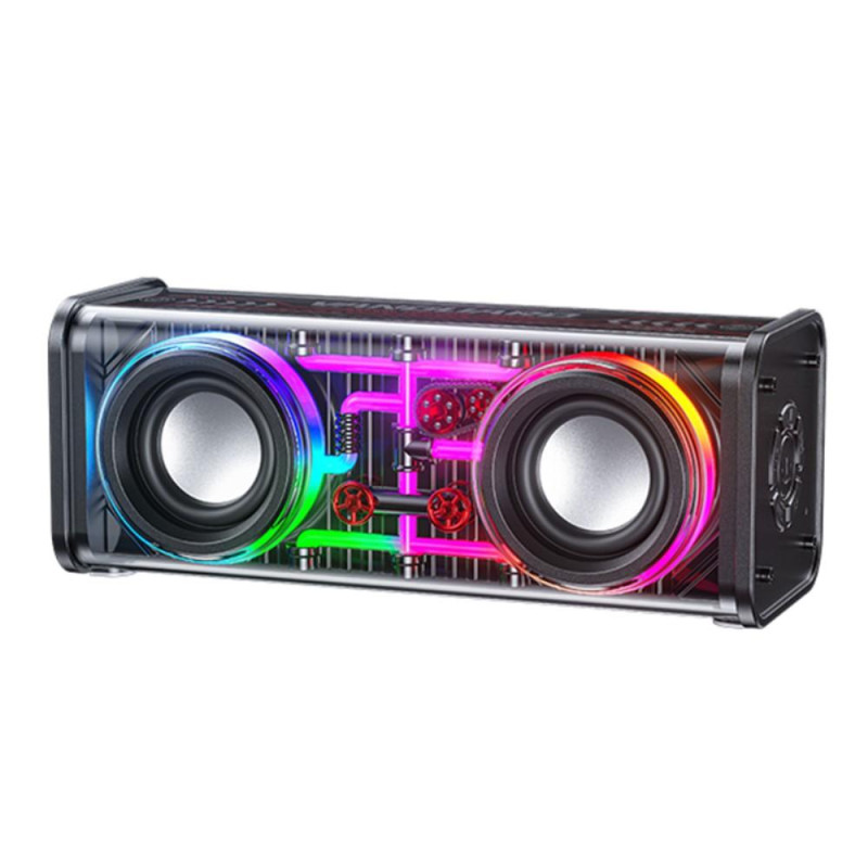 Bluetooth Dual Horn Speaker RGB Light Subwoofer Music Player