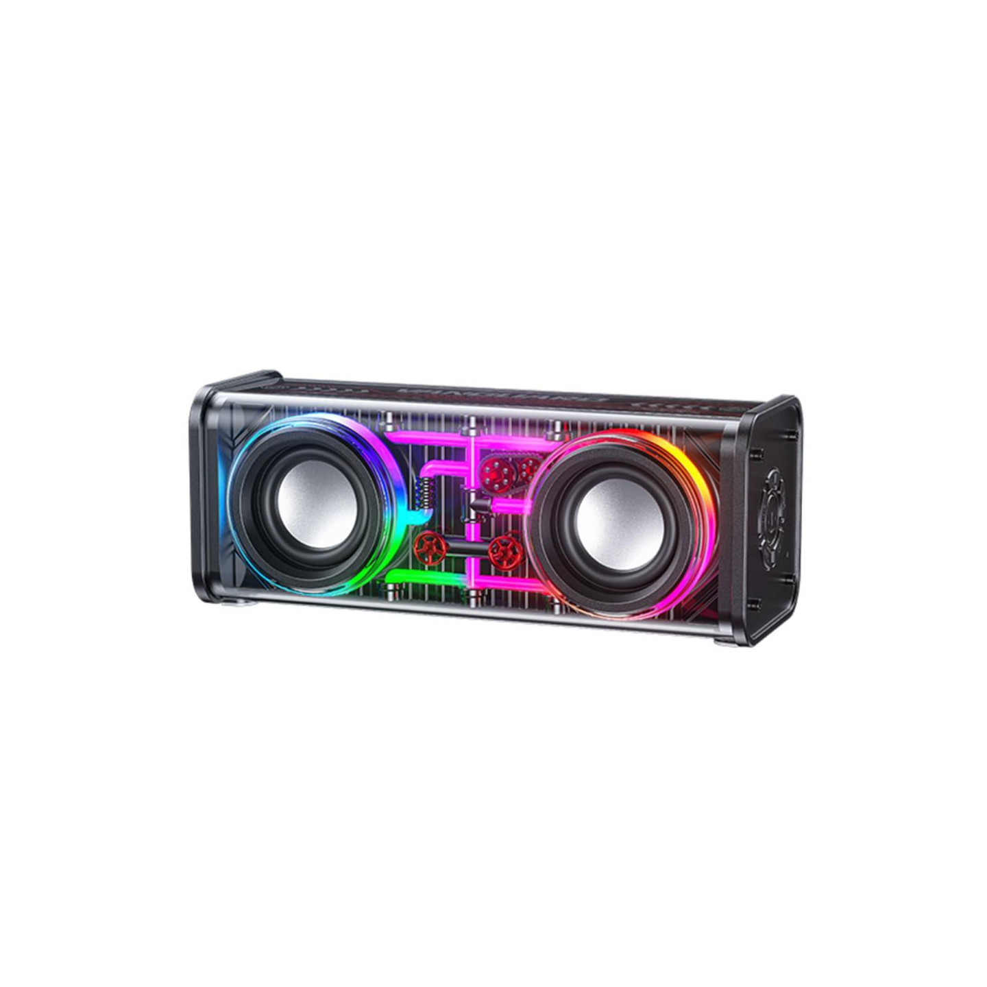 Bluetooth Dual Horn Speaker RGB Light Subwoofer Music Player