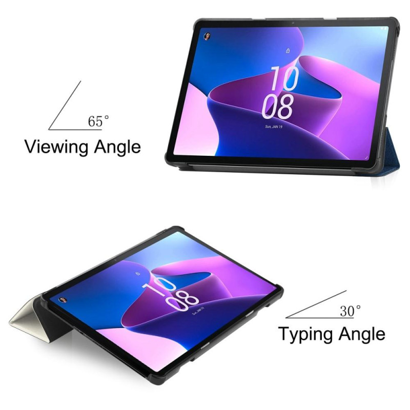 For Lenovo Tab M10 (Gen 3) Trifold Stand Cover - Cat