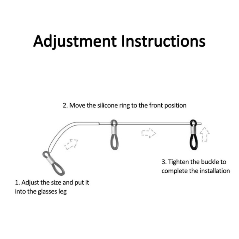 60cm brilletau Anti - fall Brilleholdertau