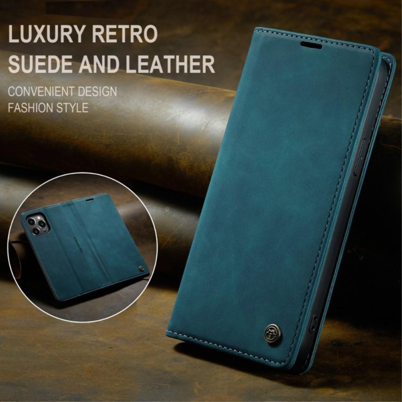 CASEME Retro Wallet Case for iPhone 14 Pro Max - Blue