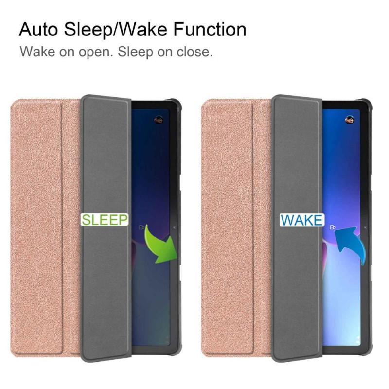 For Lenovo Tab M10 (Gen 3) Trifold Stand Cover - Rose Gold