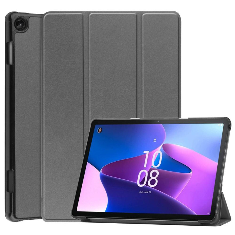 Tri - fold Deksel til Lenovo Tab M10 Gen 3 - Grå