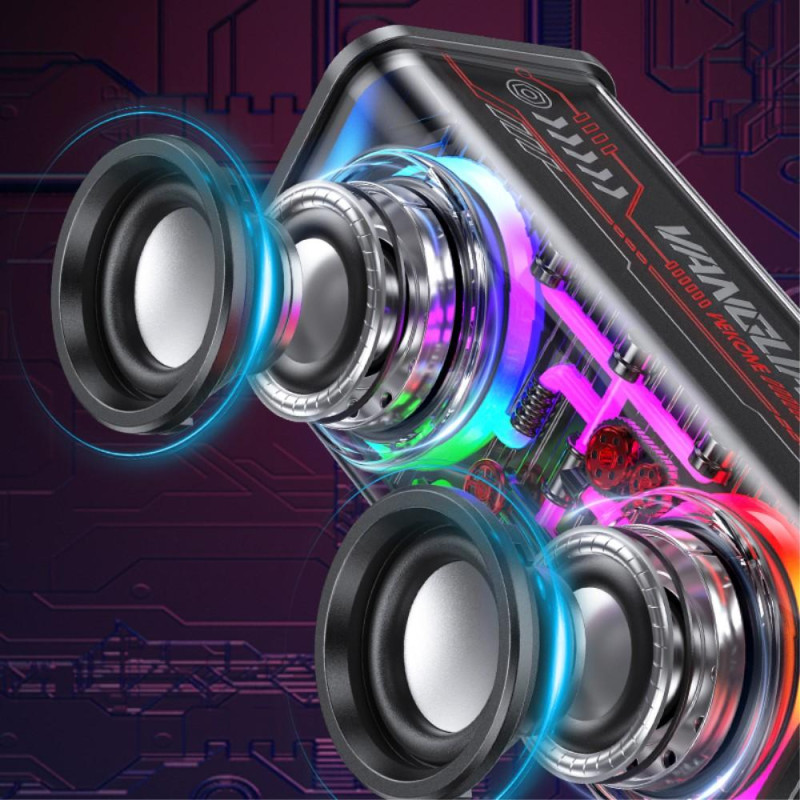 Bluetooth - kaksoissarvikaiutin RGB - kevyt subwoofer - musiikkisoitin