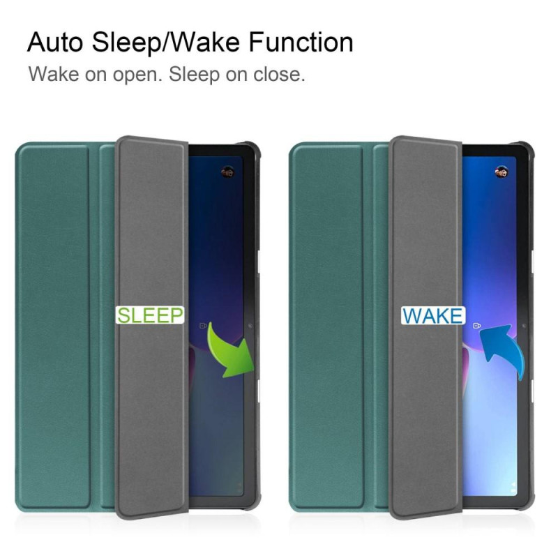 Tri - fold Deksel til Lenovo Tab M10 Gen 3 - Grønn